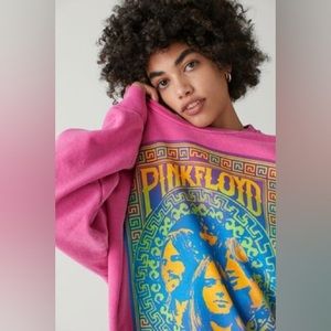 Urban Outfitters Oversizes Pink Floyd Graphic Crewneck Sweatshirt Large